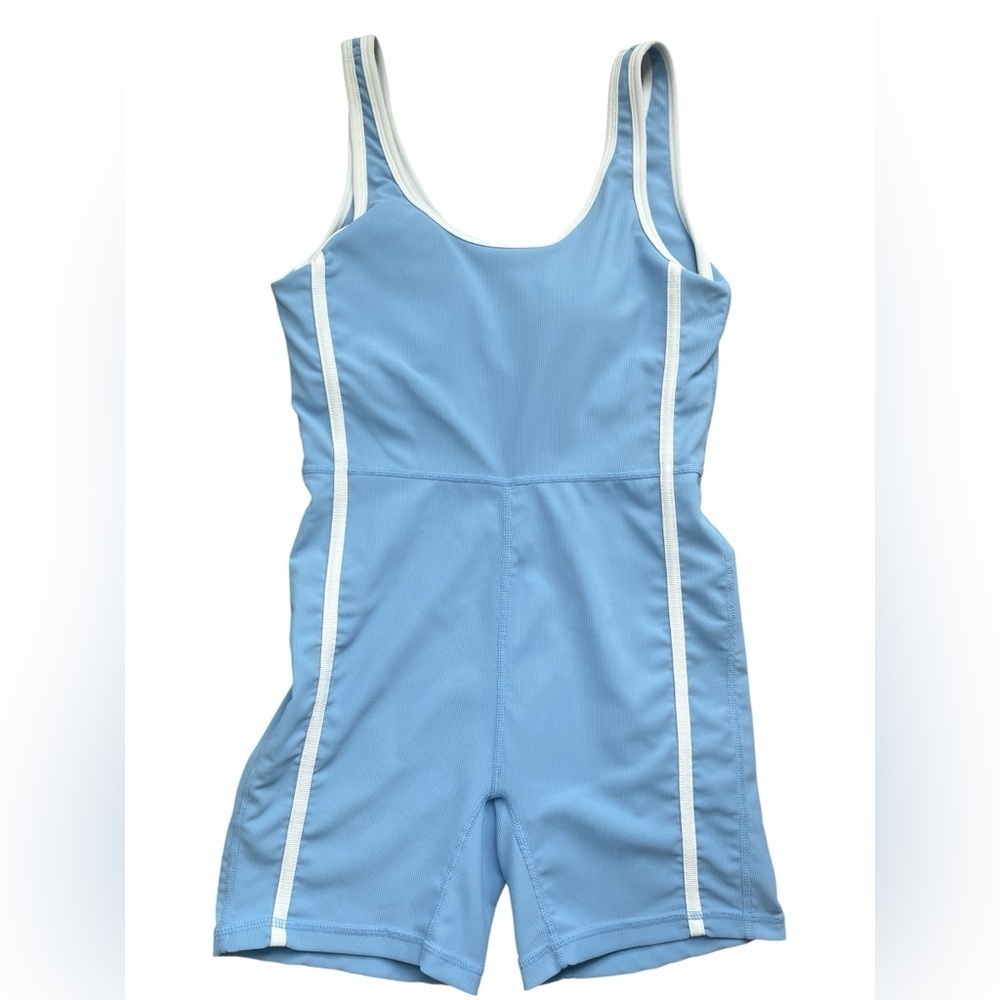 Wilo the Label Short Rib Romper Blue Small